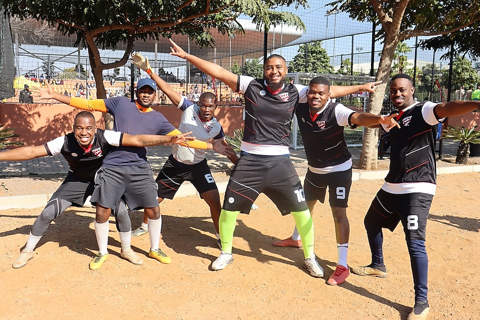 Motsoseng Football club members happy to make it into the quarter final 