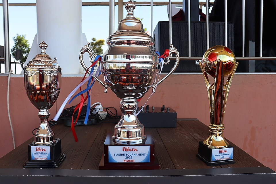 Trophies for; the winning team, top scorer and best player