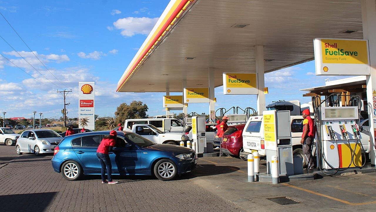 On The Forecourt Shell Botswana