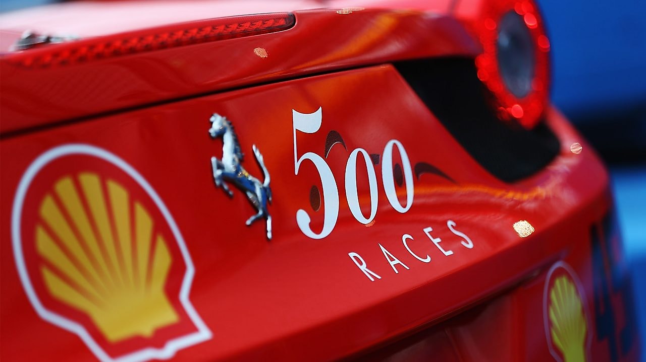 Shell 500 races logo on rear wing F2012
