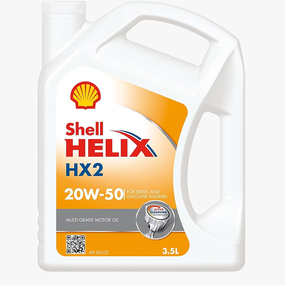 Packshot of Shell Helix HX2 20w-50