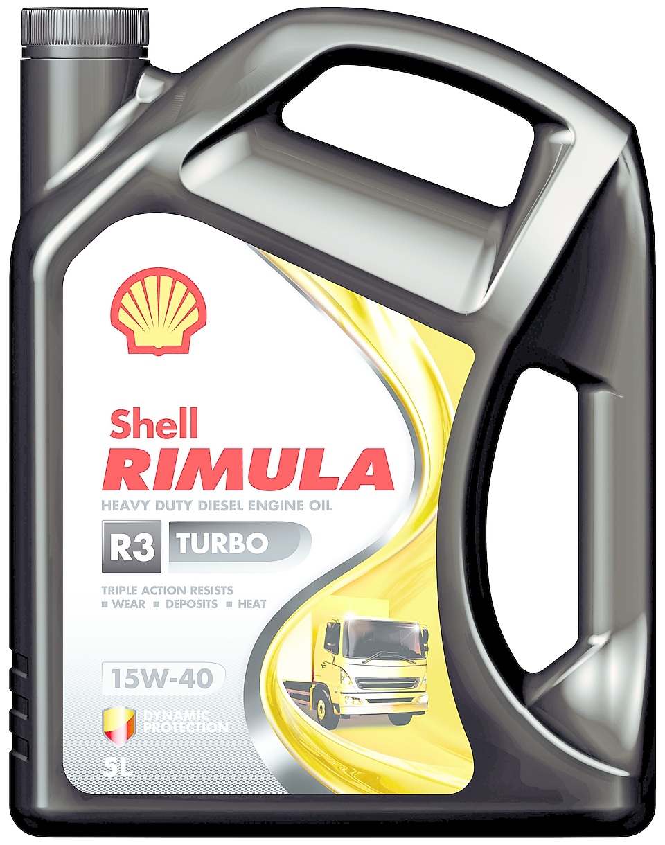 Packshot of Shell Rimula R3 Turbo 4L 